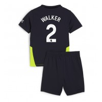 Manchester City Kyle Walker #2 Vonkajší Detský futbalový dres 2024-25 Krátky Rukáv (+ trenírky)